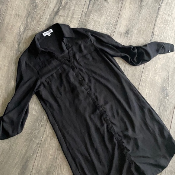 Express Dresses & Skirts - Express dress shirt dress black size small